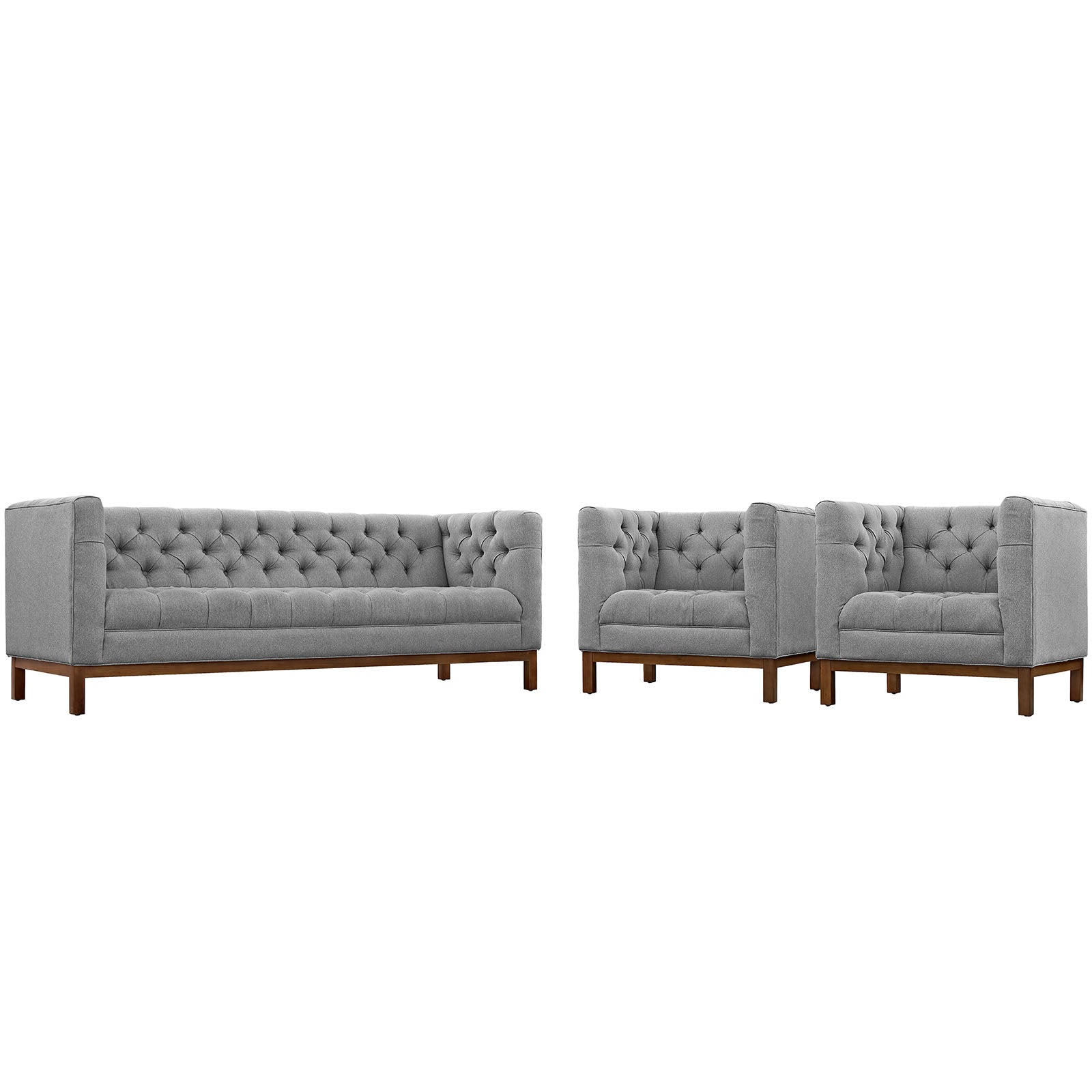 Panache Living Room Set Upholstered Fabric Set of 3 By Modway - EEI-2435 | Sofa Set | Modishstore - 2