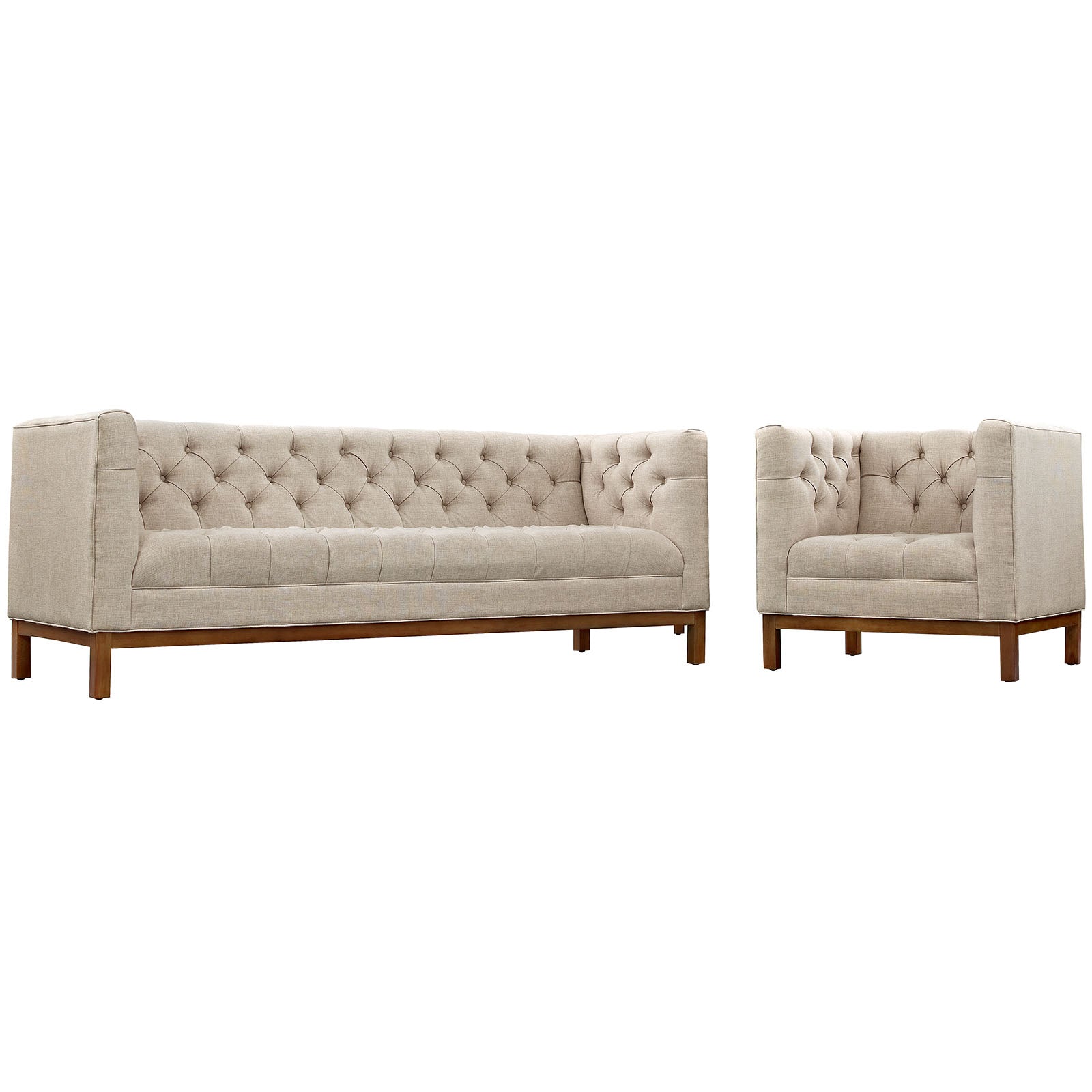 Panache Living Room Set Upholstered Fabric Set of 2 By Modway - EEI-2437 | Sofa Set | Modishstore
