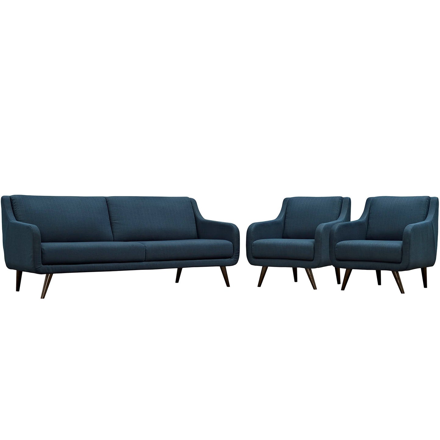 Verve Living Room Set Set of 3 By Modway - EEI-2445-AZU-SET | Sofas | Modishstore - 8