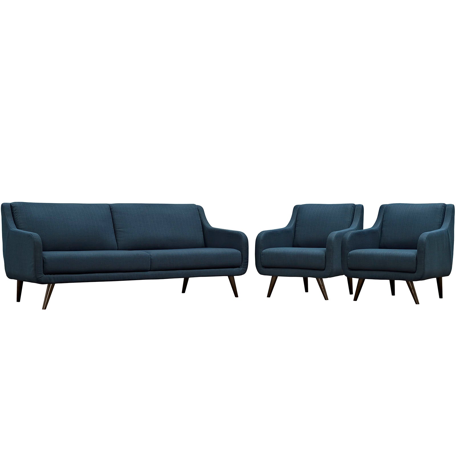 Verve Living Room Set Set of 3 By Modway - EEI-2445-AZU-SET | Sofas | Modishstore - 8