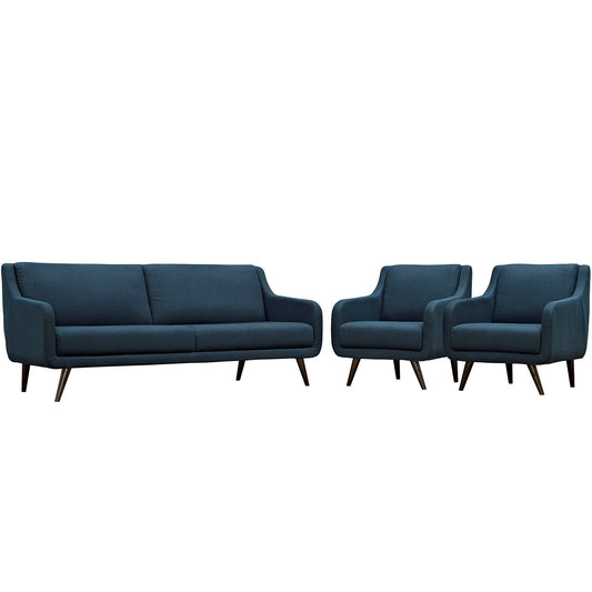 Verve Living Room Set Set of 3 By Modway - EEI-2445-AZU-SET | Sofas | Modishstore - 8