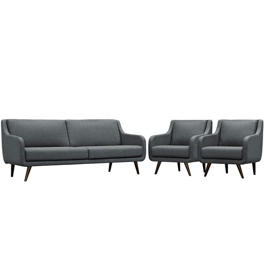 Verve Living Room Set Set of 3 By Modway - EEI-2445-AZU-SET | Sofas | Modishstore - 7