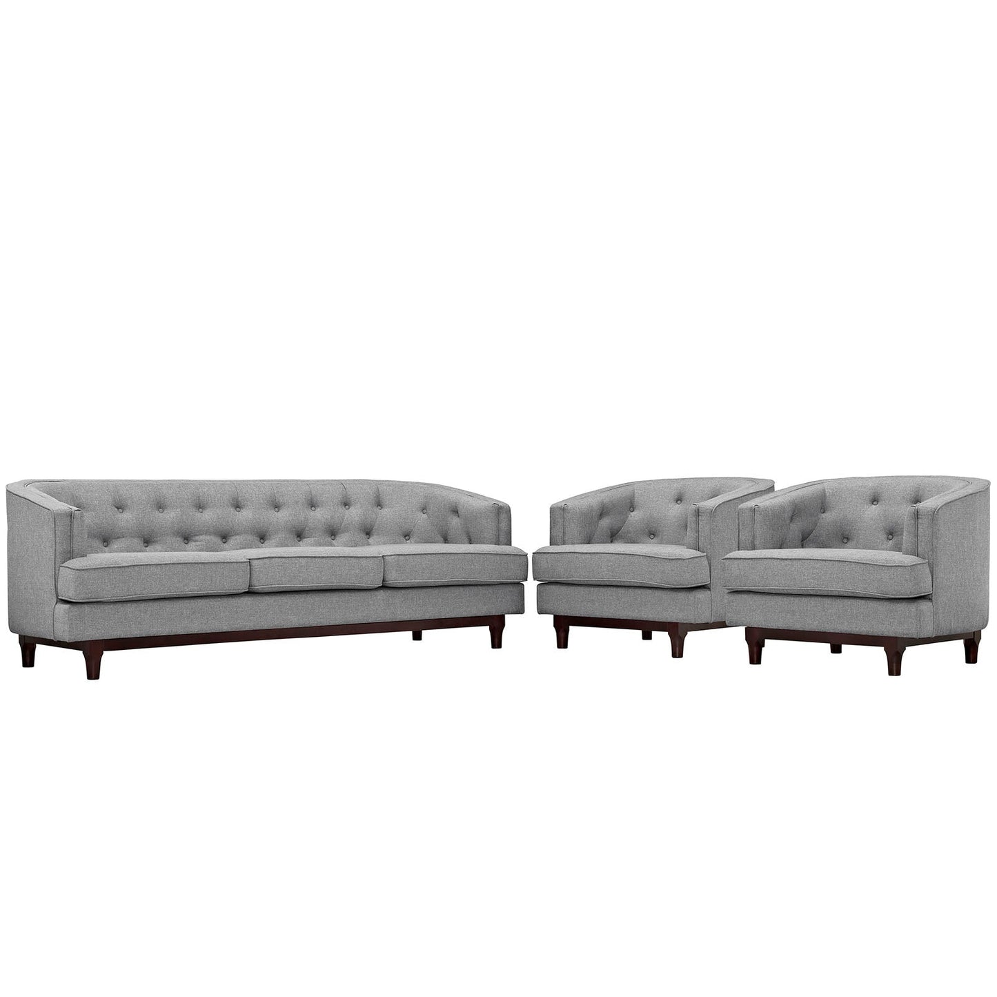 Modway Coast Living Room Set - Set of 3 | Sofas | 