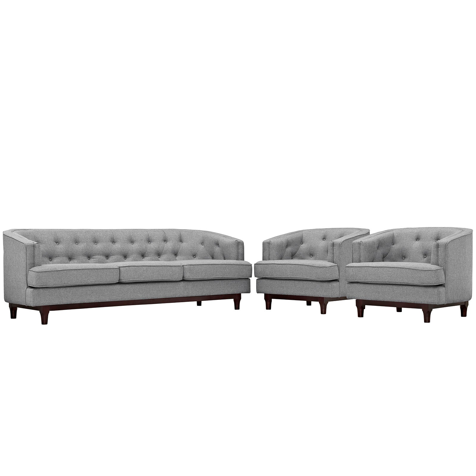 Modway Coast Living Room Set - Set of 3 | Sofas | 