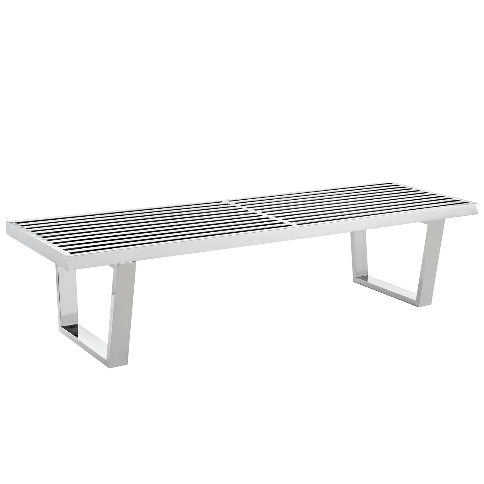 Sauna 5' Stainless Steel Bench By Modway - EEI-246 | Benches | Modishstore