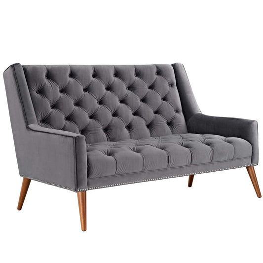 Modway Peruse Velvet Loveseat - EEI-2462 - Gray