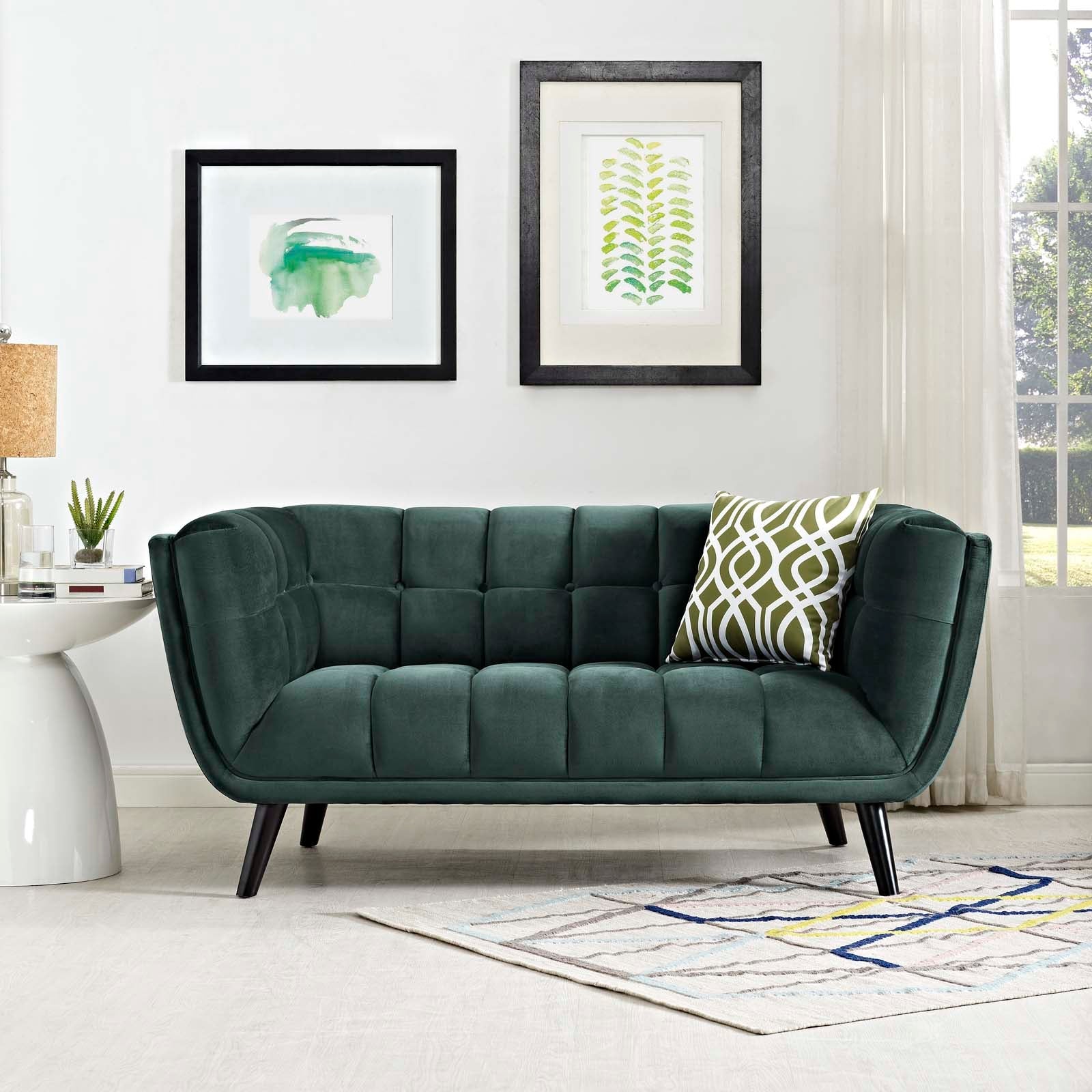Modway Bestow Performance Velvet Loveseat | Loveseats