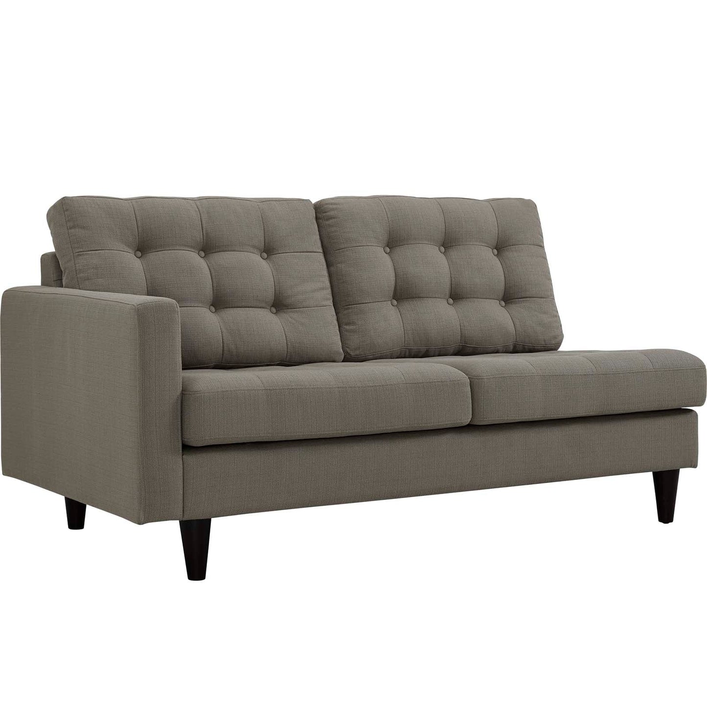 Modway Empress Left-Facing Upholstered Fabric Loveseat | Loveseats | 