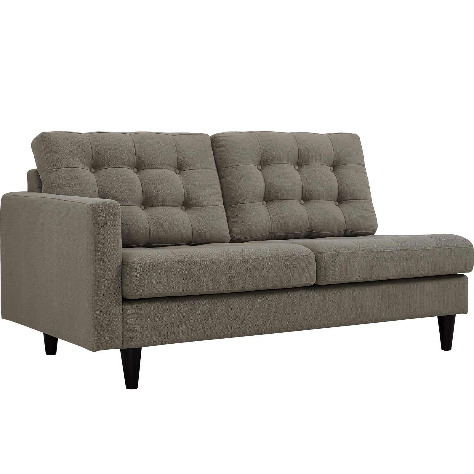 Modway Empress Left-Facing Upholstered Fabric Loveseat | Loveseats | 