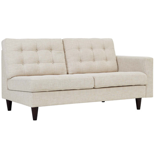 Modway Empress Right-Facing Upholstered Fabric Loveseat | Loveseats