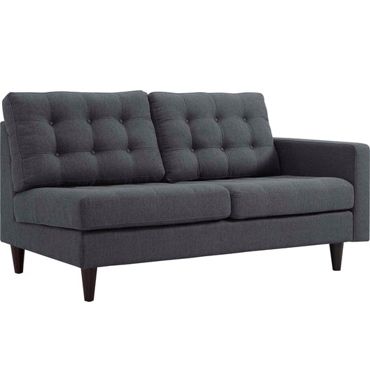 Modway Empress Right-Facing Upholstered Fabric Loveseat | Loveseats | 