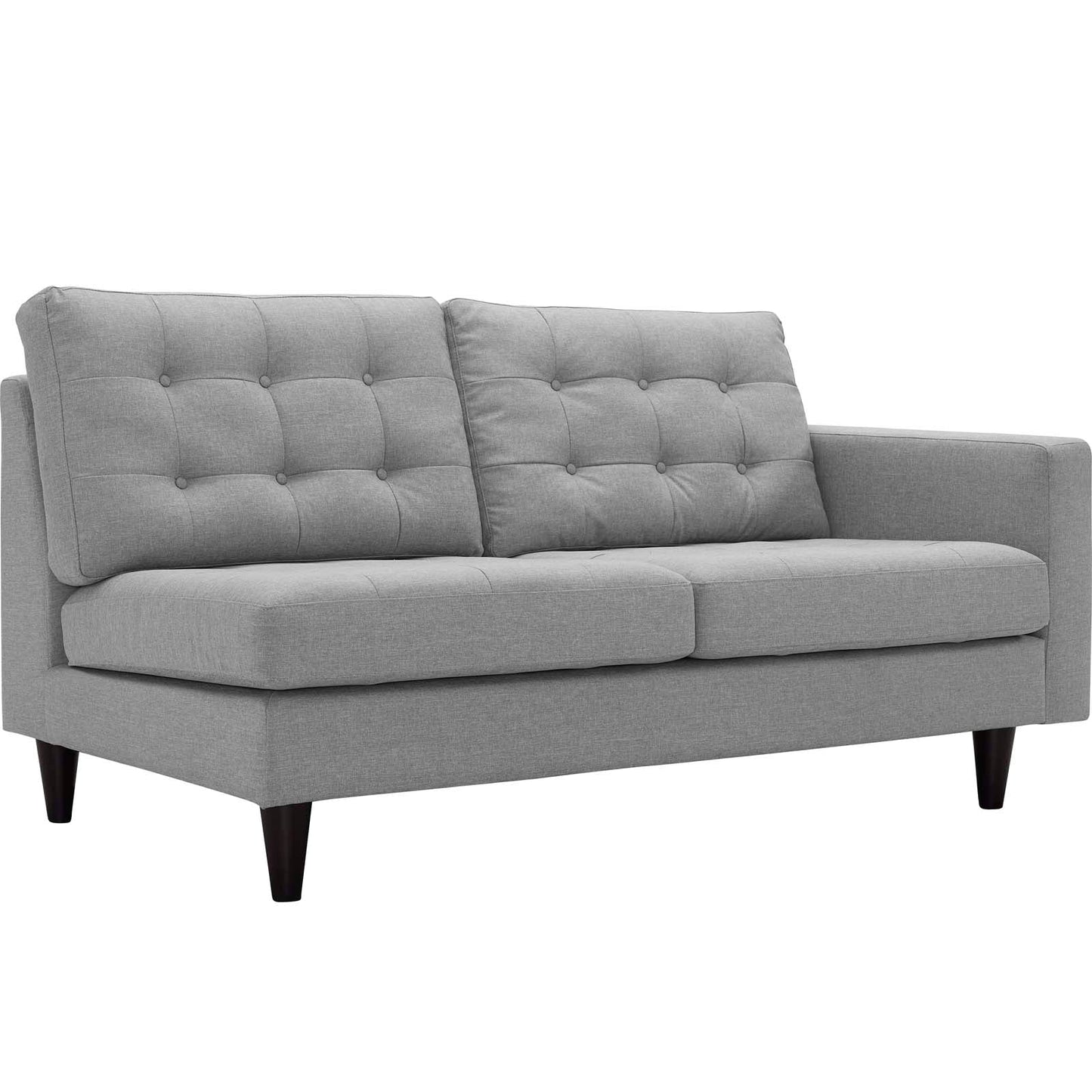 Modway Empress Right-Facing Upholstered Fabric Loveseat | Loveseats | 
