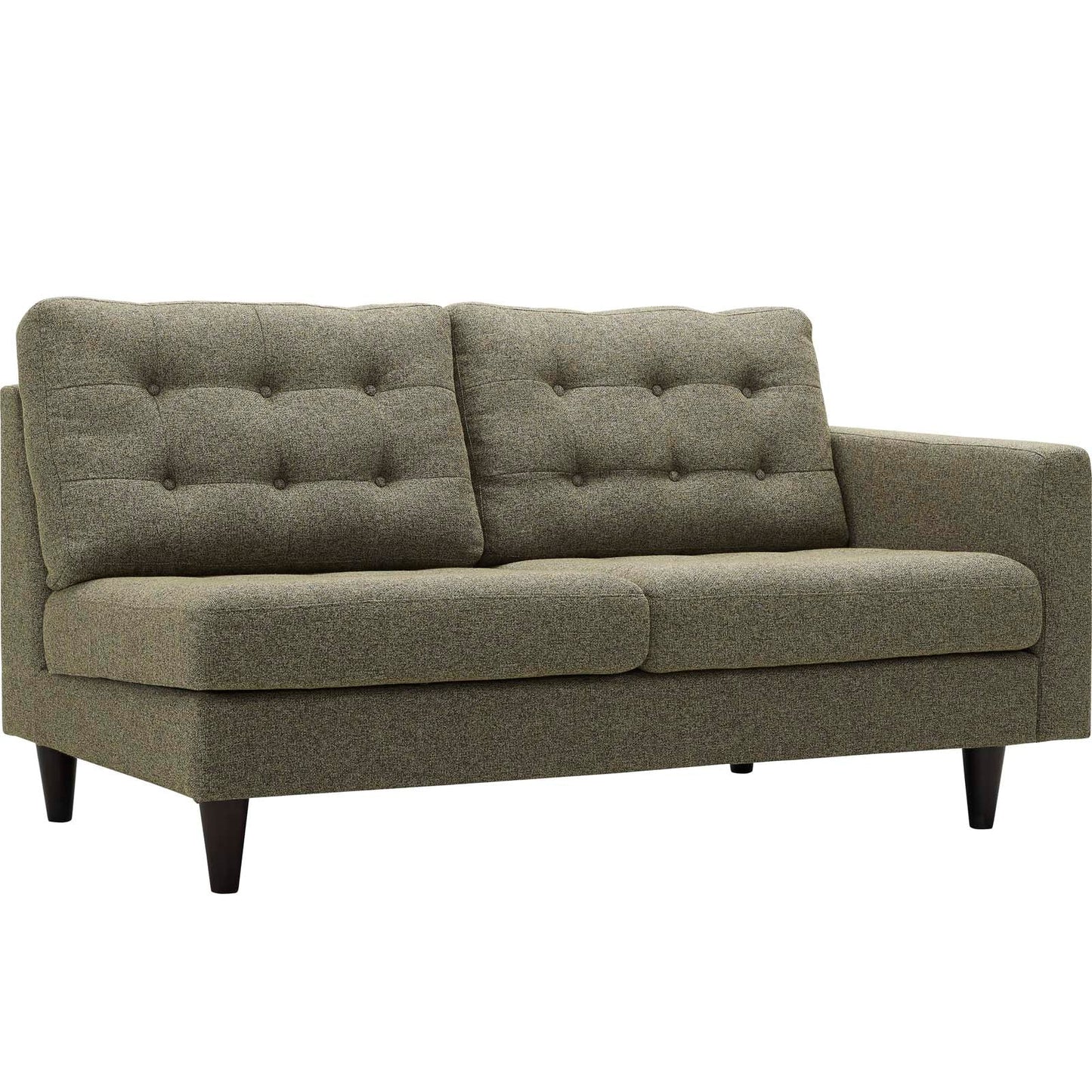 Modway Empress Right-Facing Upholstered Fabric Loveseat | Loveseats | 