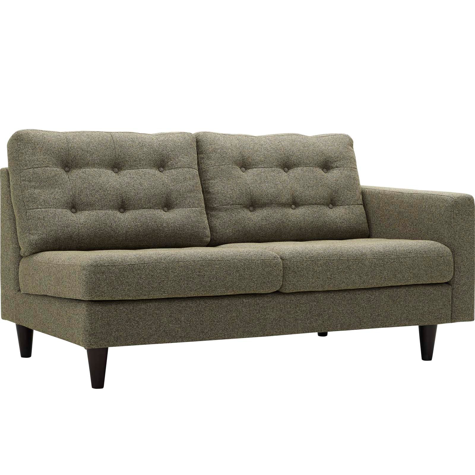Modway Empress Right-Facing Upholstered Fabric Loveseat | Loveseats | 