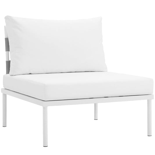 Modway Harmony Armless Outdoor Patio Aluminum Chair | Outdoor Chairs | 