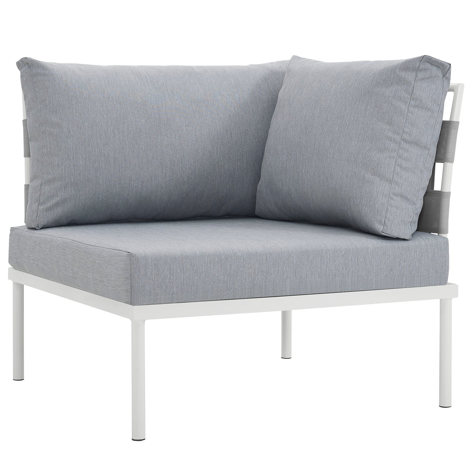 Modway Harmony Outdoor Patio Aluminum Corner Sofa | Outdoor Chairs | 