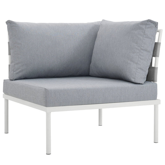 Modway Harmony Outdoor Patio Aluminum Corner Sofa | Outdoor Chairs | 