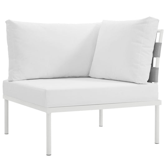Modway Harmony Outdoor Patio Aluminum Corner Sofa | Outdoor Chairs | 