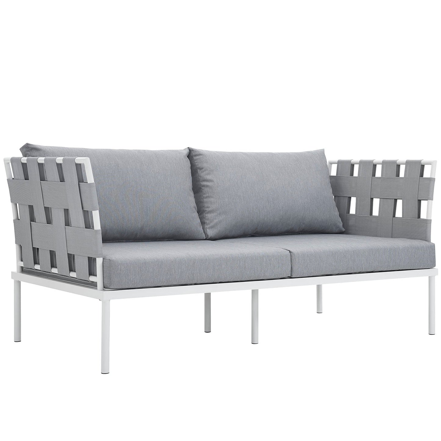 Modway Harmony Outdoor Patio Aluminum Loveseat | Outdoor Sofas, Loveseats & Sectionals | 