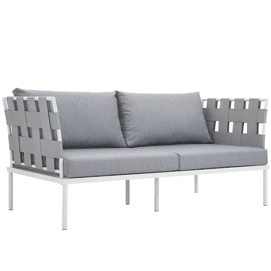 Modway Harmony Outdoor Patio Aluminum Loveseat | Outdoor Sofas, Loveseats & Sectionals | 