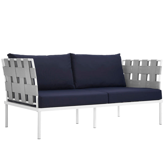 Modway Harmony Outdoor Patio Aluminum Loveseat | Outdoor Sofas, Loveseats & Sectionals | 