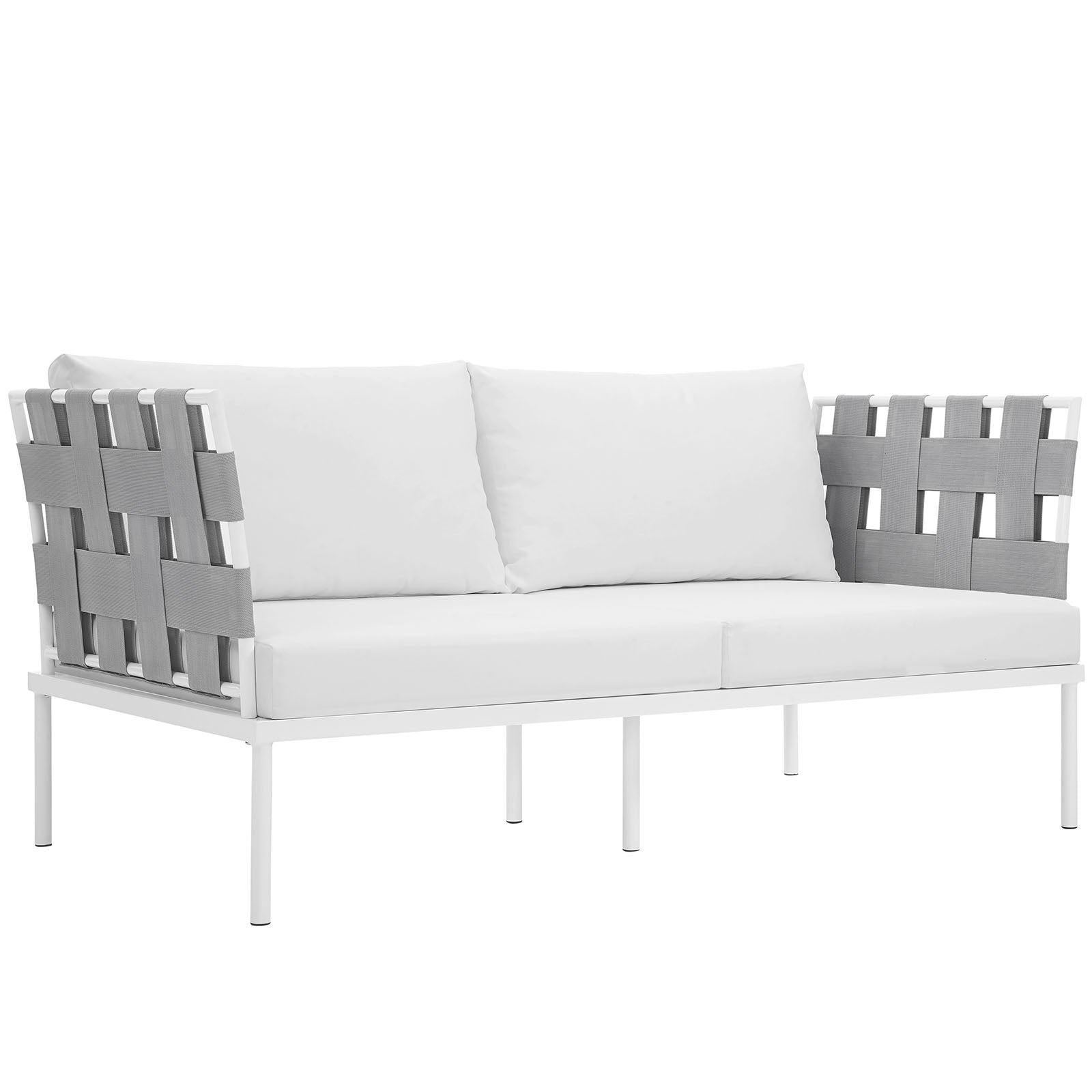 Modway Harmony Outdoor Patio Aluminum Loveseat | Outdoor Sofas, Loveseats & Sectionals | 