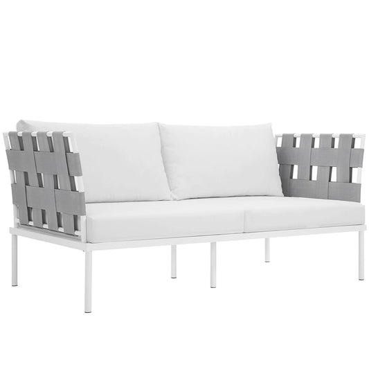 Modway Harmony Outdoor Patio Aluminum Loveseat | Outdoor Sofas, Loveseats & Sectionals | 