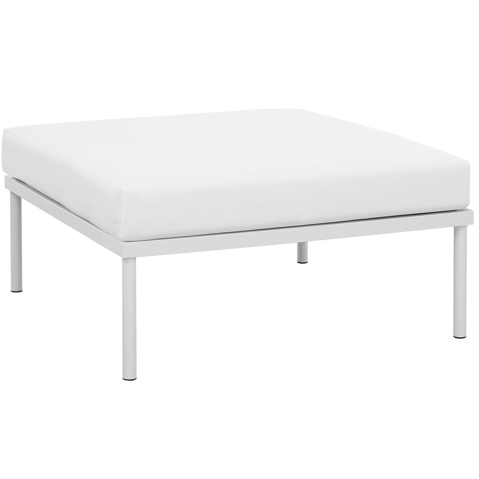 Modway Harmony Outdoor Patio Aluminum Ottoman | Outdoor Ottoman | 