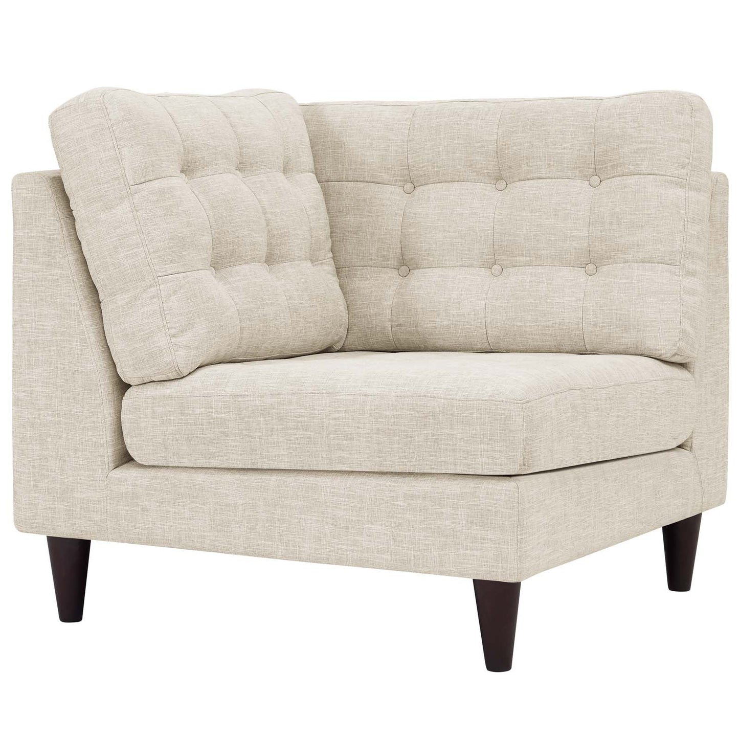 Modway Empress Upholstered Fabric Corner Sofa | Sofas