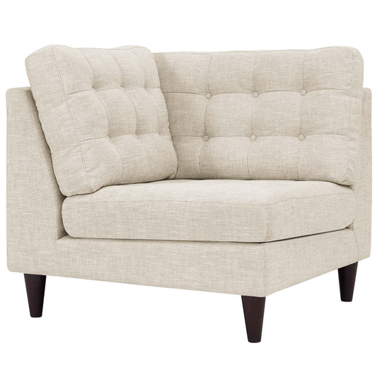 Modway Empress Upholstered Fabric Corner Sofa | Sofas