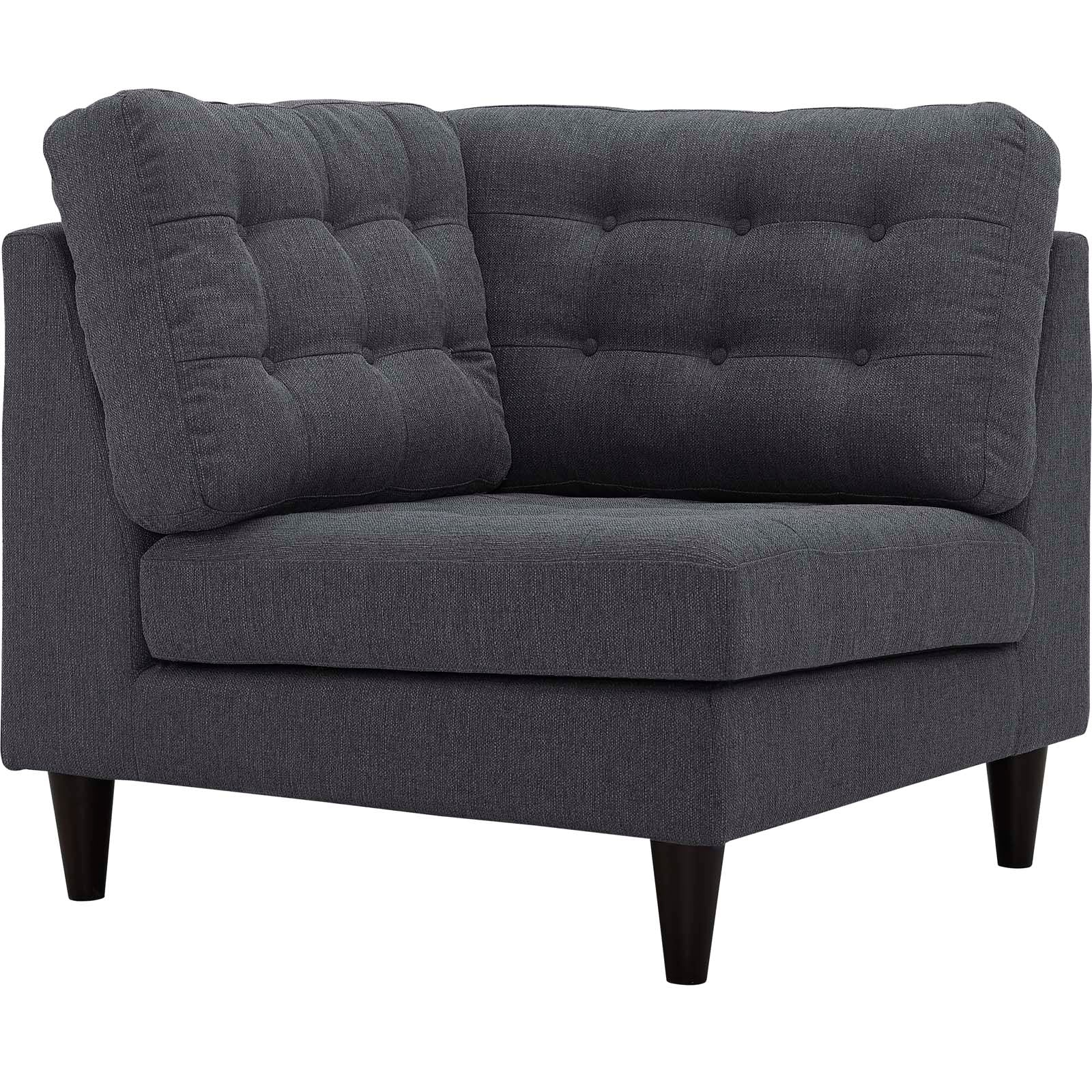 Modway Empress Upholstered Fabric Corner Sofa | Sofas | 