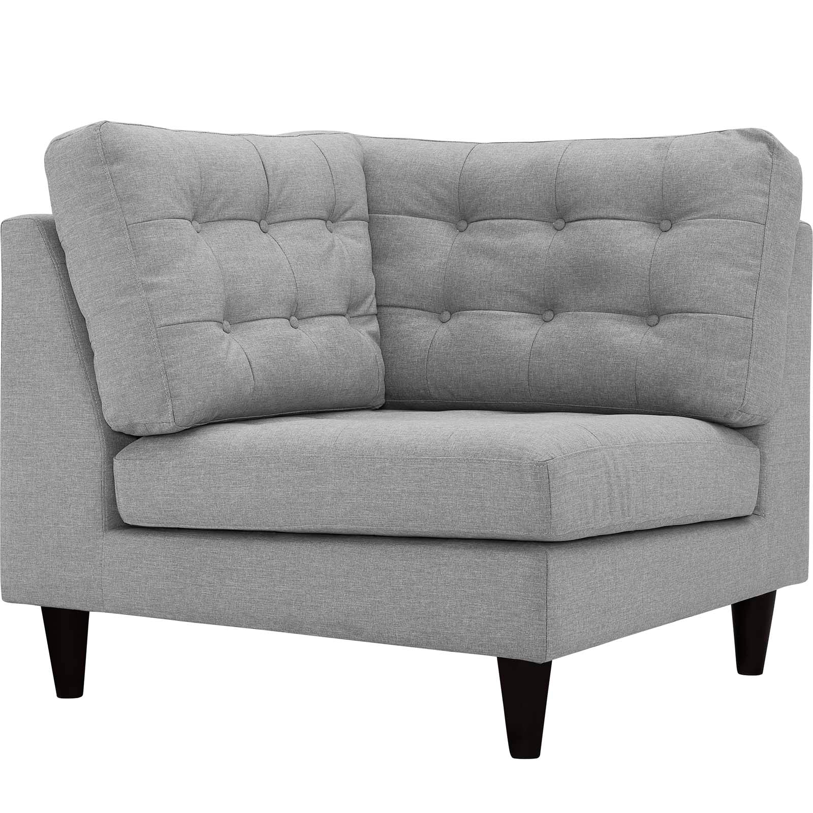 Modway Empress Upholstered Fabric Corner Sofa | Sofas | 