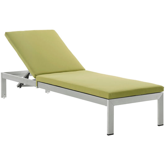 Modway Shore Outdoor Patio Aluminum Chaise with Cushions | Outdoor Patio Daybed | Modishstore-6