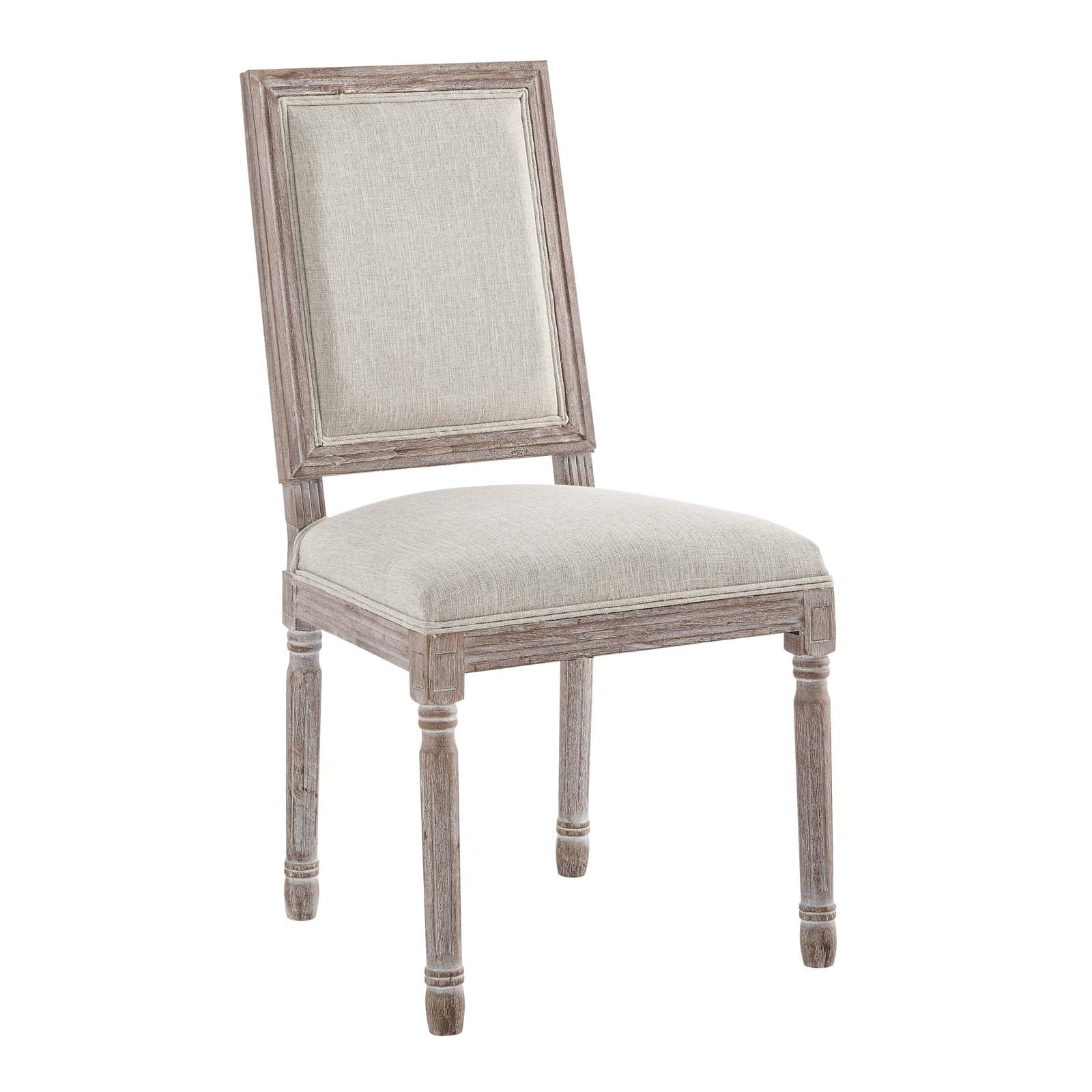Modway Court Vintage French Upholstered Fabric Dining Side Chair | Dining Chairs | 