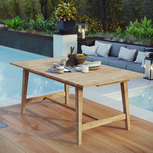 Modway Dorset Outdoor Patio Teak Dining Table | Dining Tables