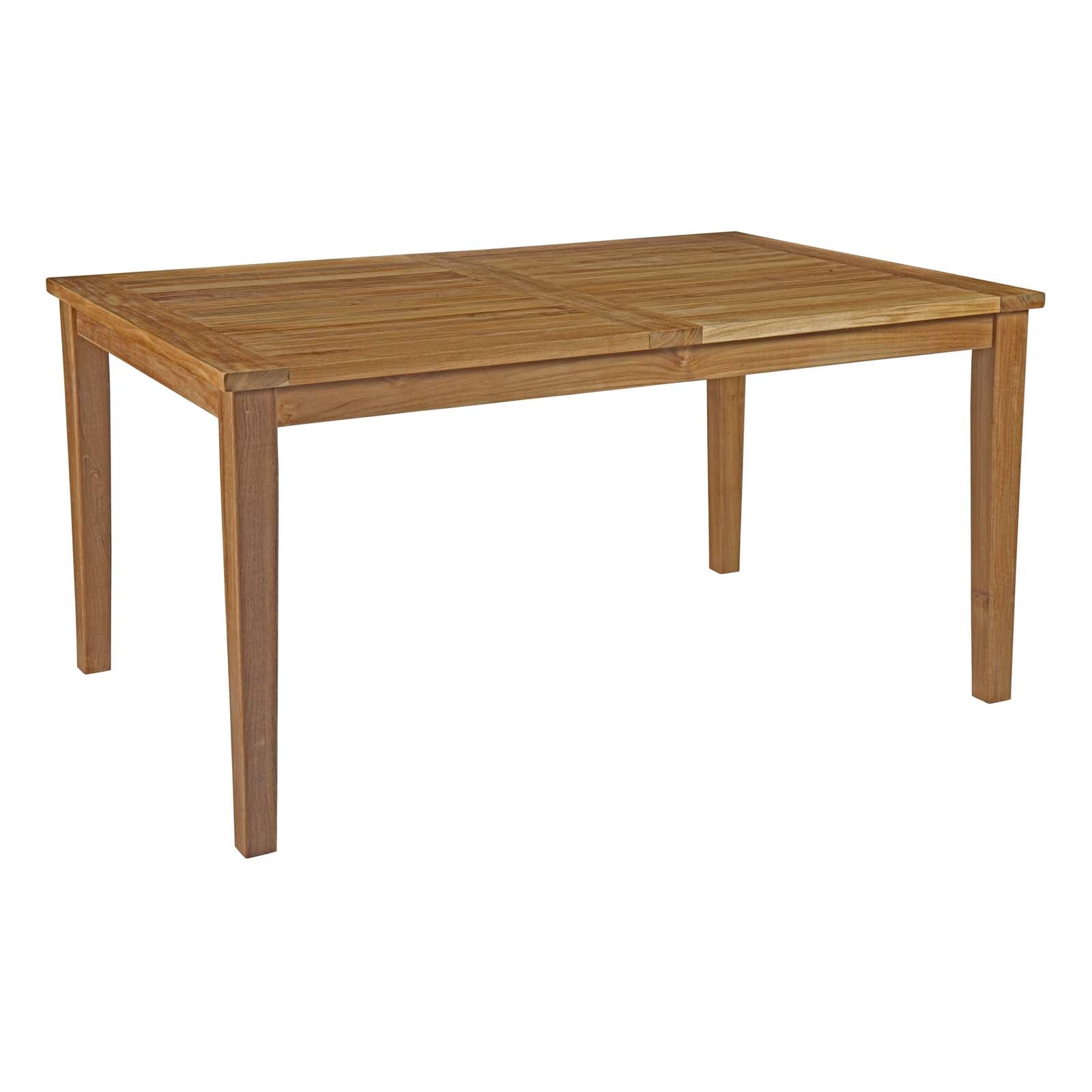 Modway Marina Outdoor Patio Teak Dining Table | Dining Tables | Modishstore-2
