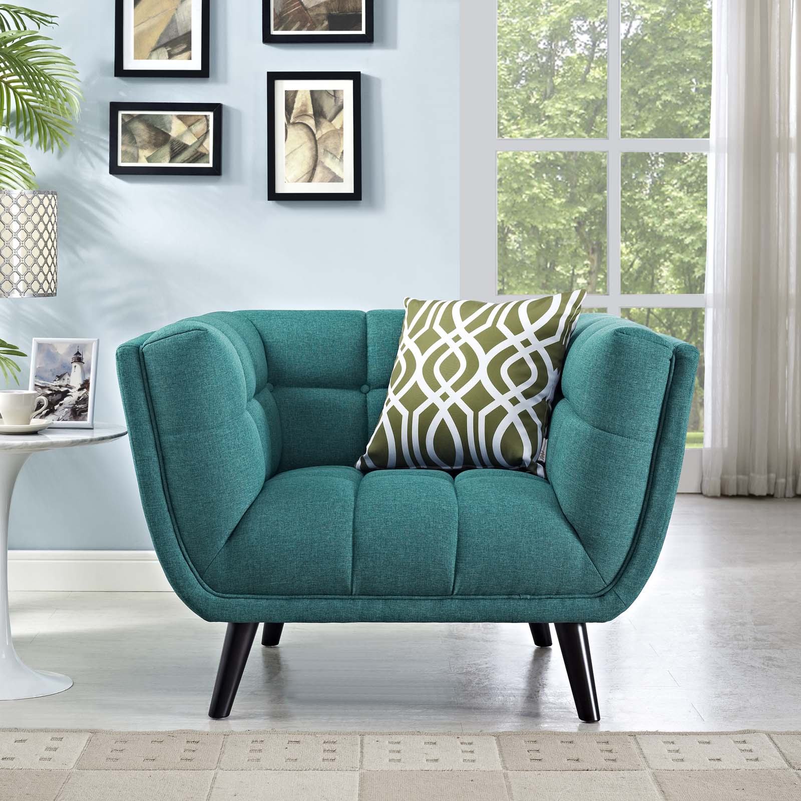 Modway Bestow Upholstered Fabric Armchair | Armchairs | 