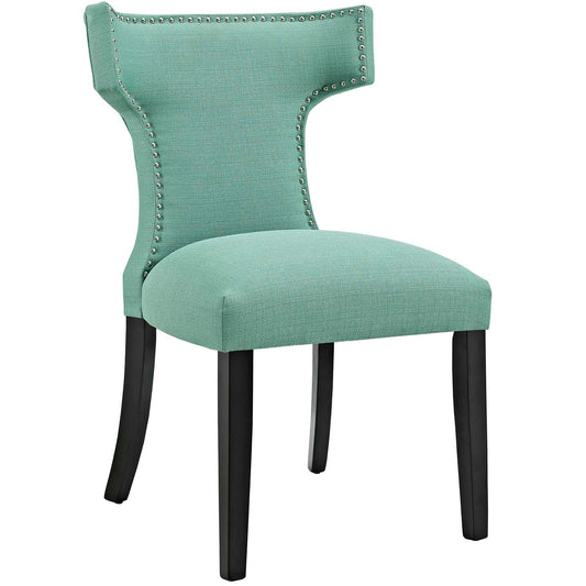Modway Curve Dining Side Chair Fabric Set of 2 | Dining Chairs