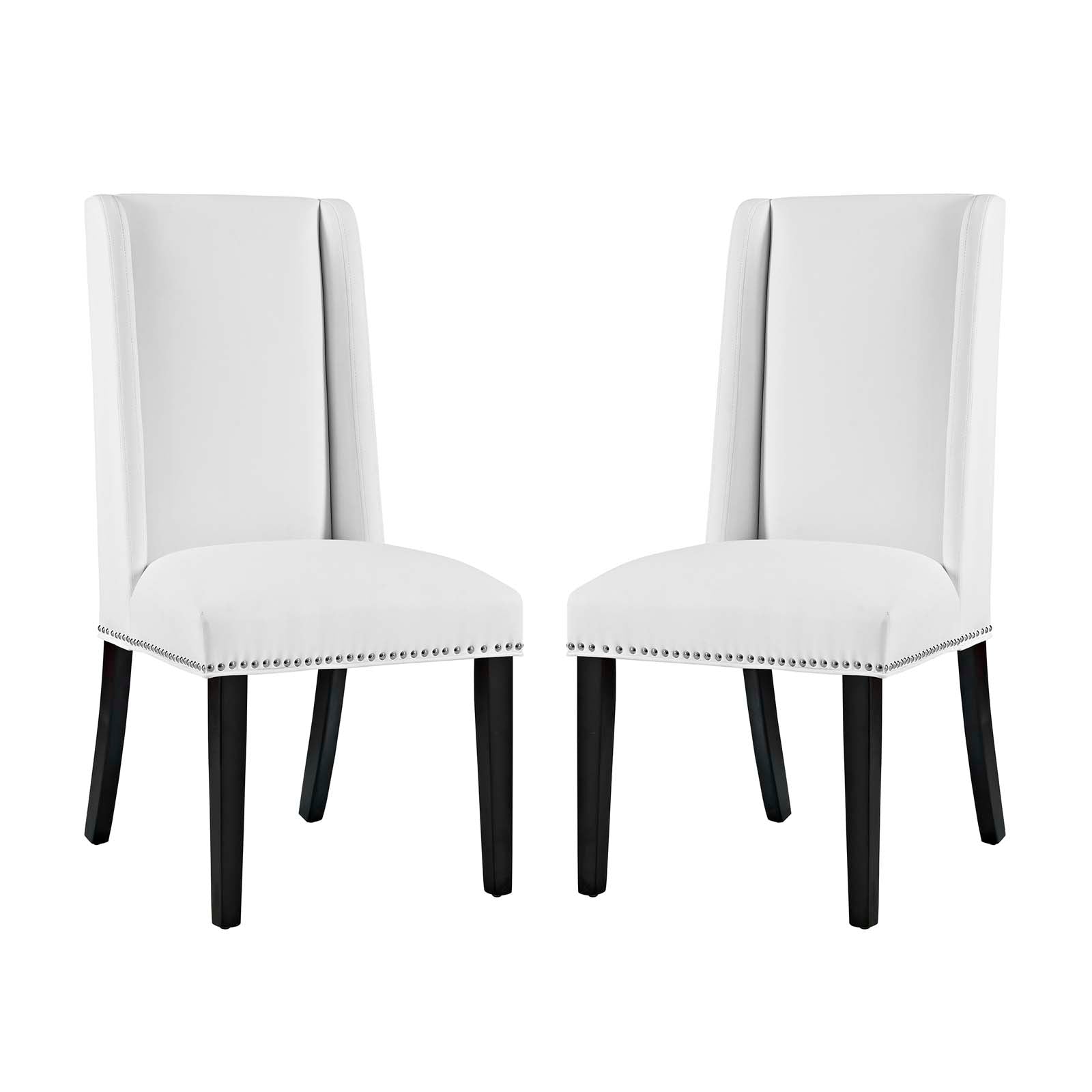 Modway Baron Dining Chair Vinyl Set of 2 | Dining Chairs | 