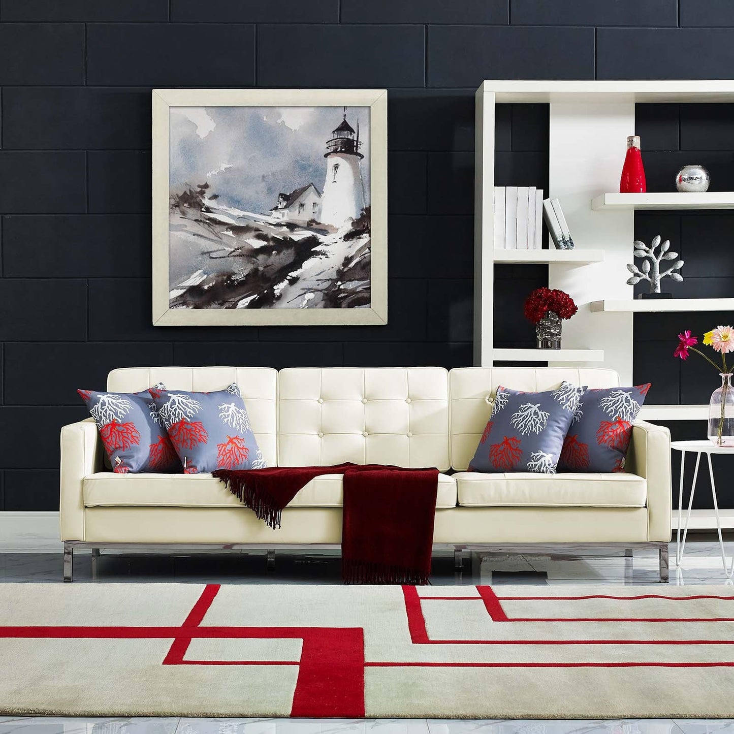 Loft Leather Sofa By Modway - EEI-2779 | Sofas