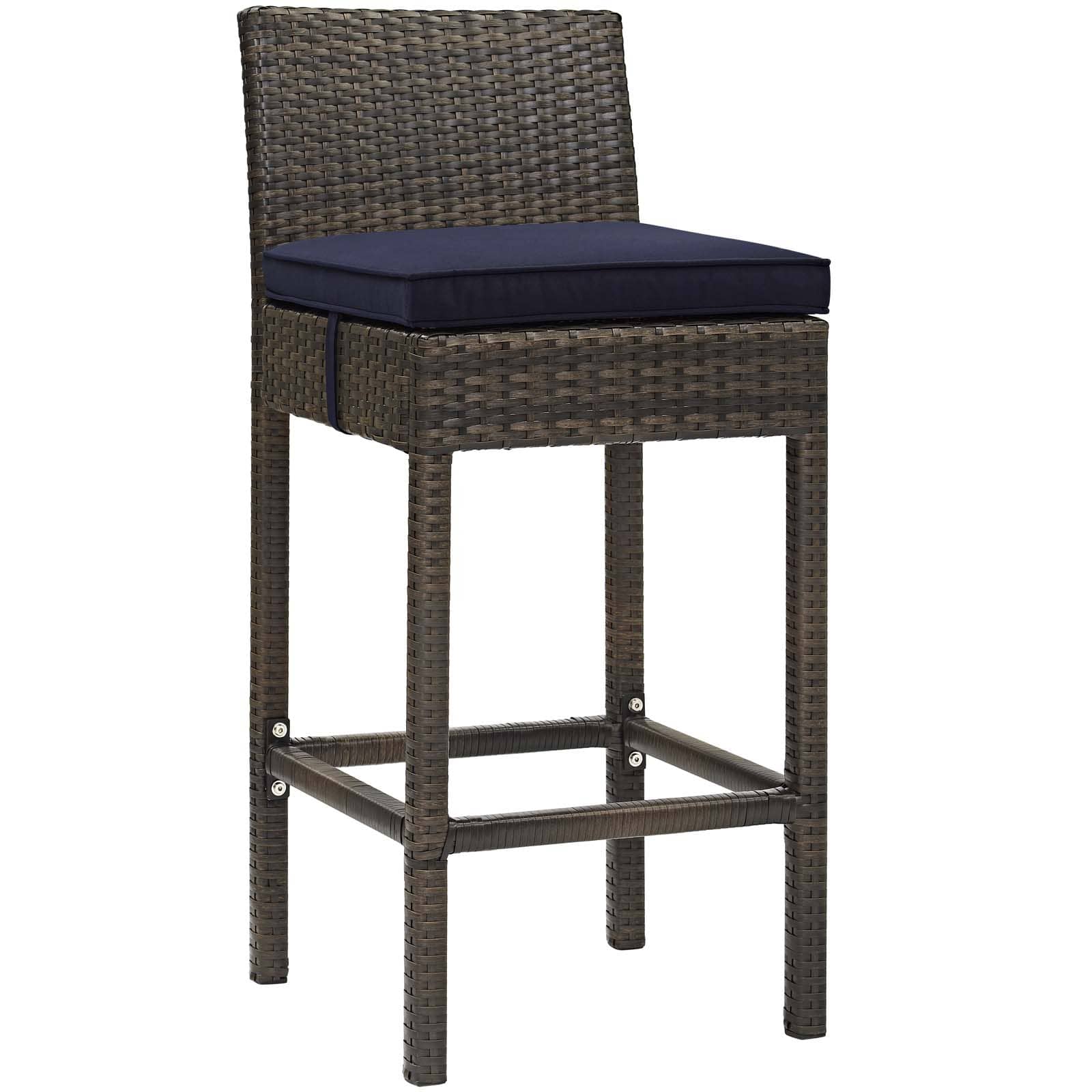 Modway Conduit Outdoor Patio Wicker Rattan Bar Stool | Bar Stools | 