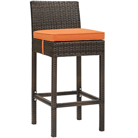 Modway Conduit Outdoor Patio Wicker Rattan Bar Stool | Bar Stools | 