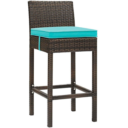 Modway Conduit Outdoor Patio Wicker Rattan Bar Stool | Bar Stools | 