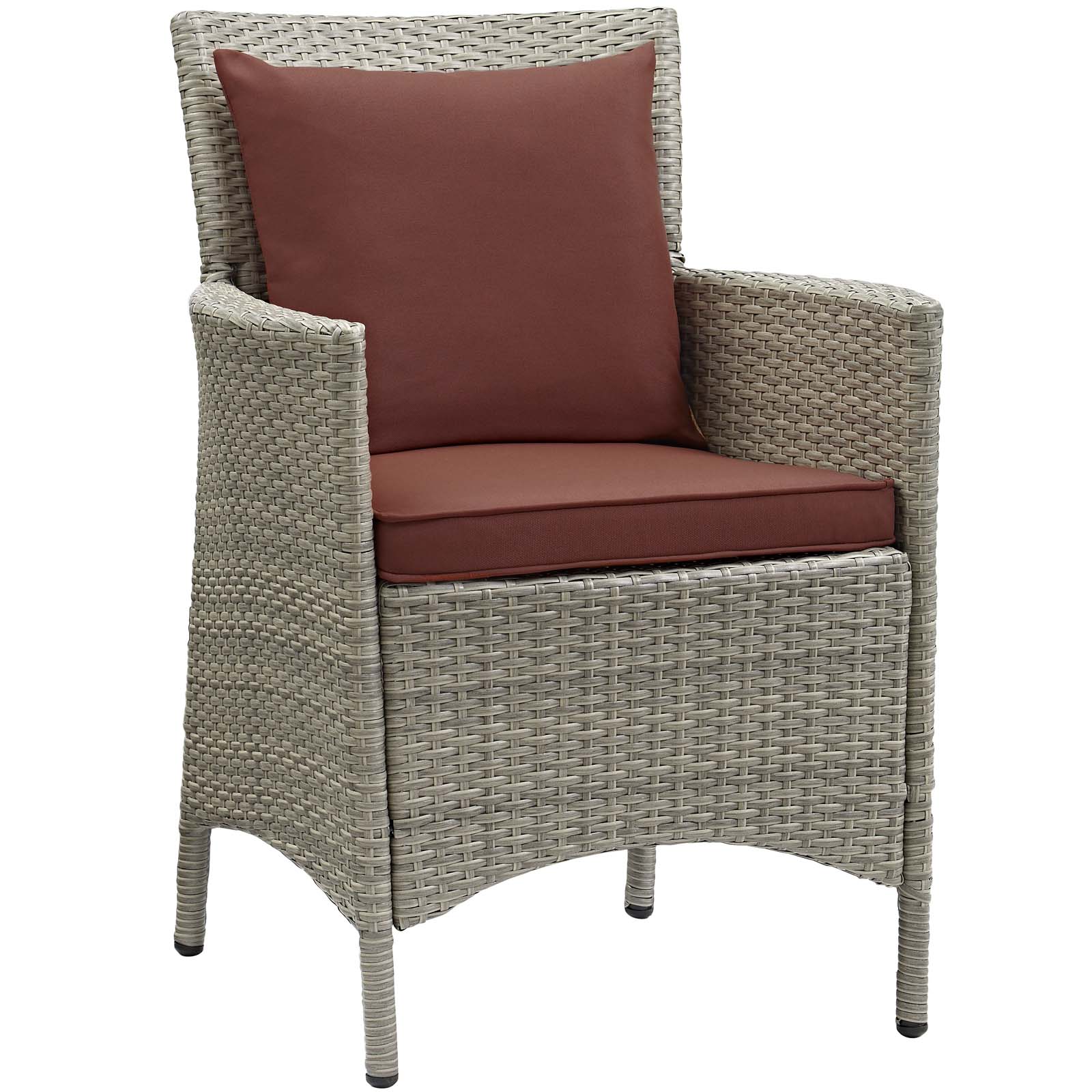 Modway Outdoor Patio Wicker Rattan Dining Armchair | Armchairs | Modishstore-3