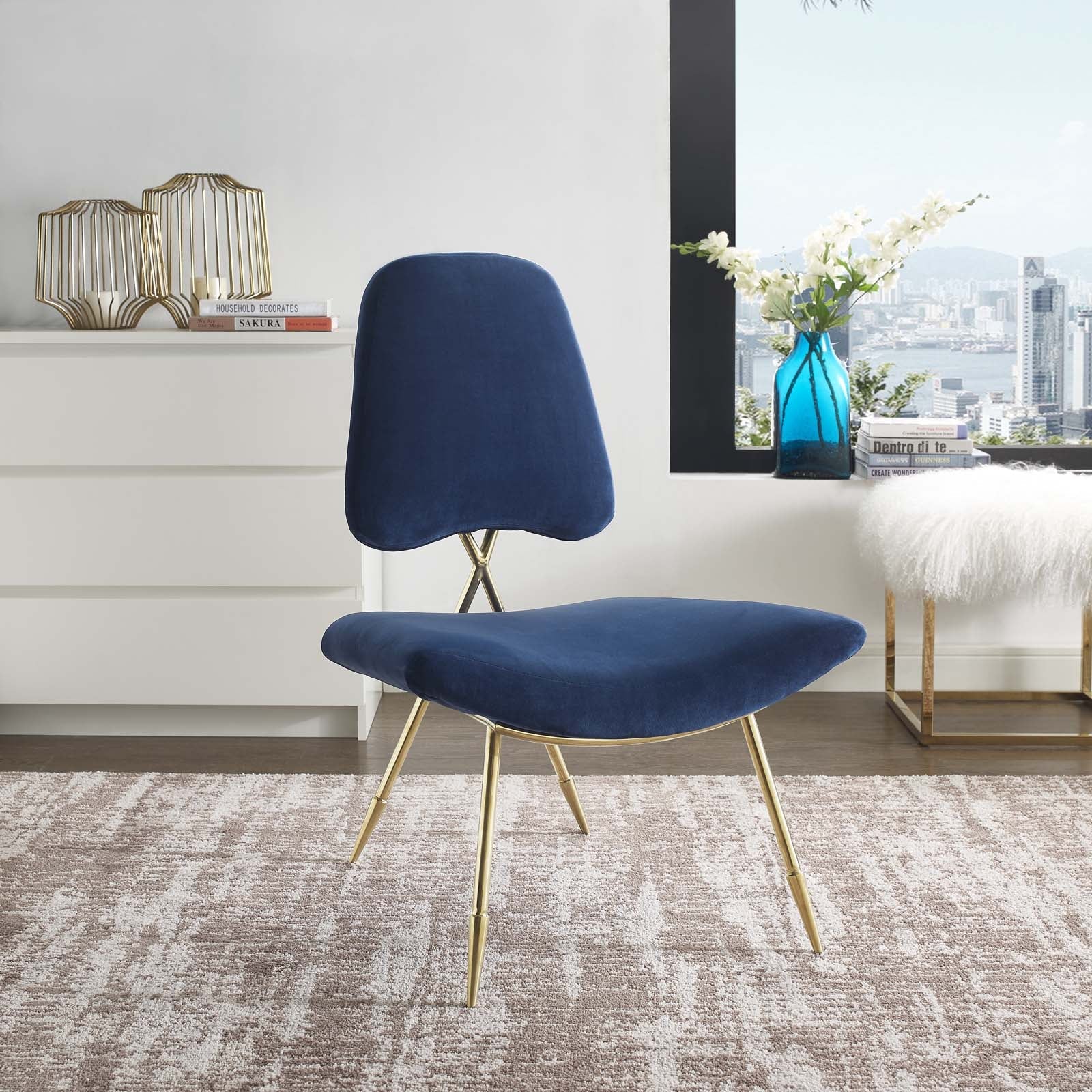 Modway Ponder Performance Velvet Lounge Chair | Lounge Chairs | Modishstore-4