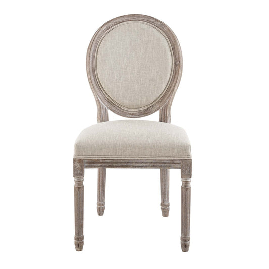 Modway Emanate Vintage French Upholstered Fabric Dining Side Chair | Dining Chairs