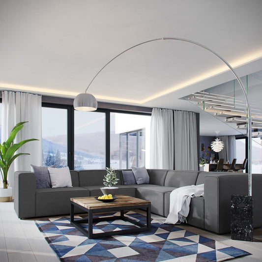 Modway Mingle 5 Piece Upholstered Fabric Sectional Sofa Set-EEI-2835 | Sofas | Modishstore-2