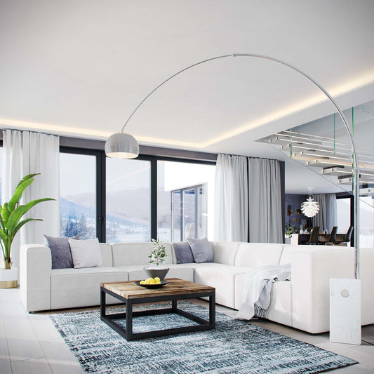 Modway Mingle 5 Piece Upholstered Fabric Sectional Sofa Set-EEI-2835 | Sofas | Modishstore-4