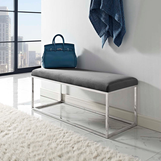 Modway Anticipate Performance Velvet Bench | Stools & Benches
