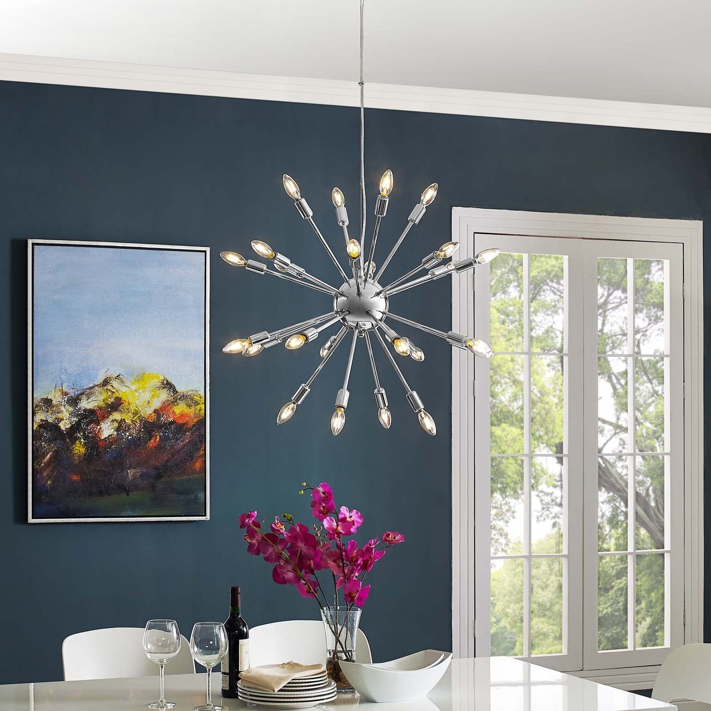 Modway Gamut Metal Chandelier | Chandeliers